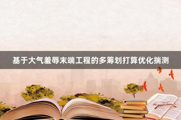 基于大气羞辱末端工程的多筹划打算优化揣测